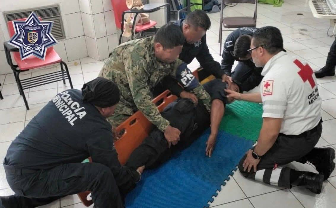 Elementos de seguridad y SEMAR reciben capacitación en primeros auxilios