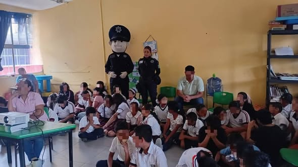 Refuerza SSP Municipal la prevención del delito en escuelas de Tuxpan Refuerza SSP Municipal la prevención del delito en escuelas de Tuxpan